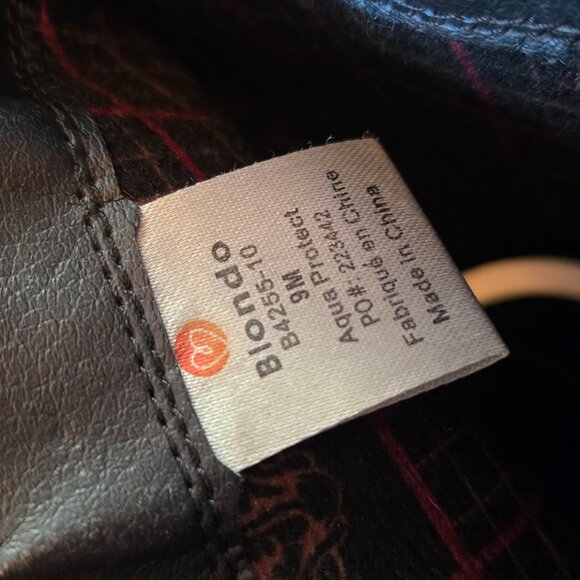 Black and Burgundy Blondo riding boots, size 9m - Picture 7 of 7